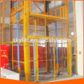 hydraulic guide roller rail goods lift